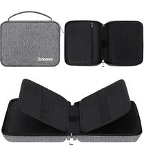 Organizador de estuche de almacenamiento con correa de reloj - Tiene capacidad para 40 bandas - Gris - Lujo suave al