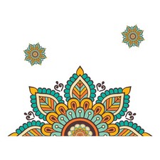 Calcomanías elegantes de vidrio para decoración del hogar con flores de loto Zen