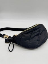 On 34th Acolchado Nylon Mujer Cinturón Bolso Cintura Pack Bolso - Negro Talla Única
