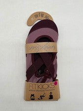FitKicks Mujer S Malva Borgoña Crossovers Cruzados Sin Cordones Zapatos Activos
