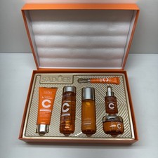 Juego de 6 juegos de cuidado de la piel con vitamina C SADOER crema facial limpiador facial suero tónico