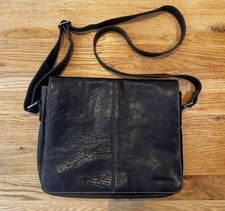 Elegante bolso de cuero de alta calidad para mujer - marrón oscuro - nuevo/sin usar