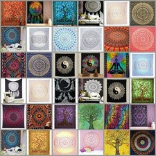 GRAN Colcha de Mandala Colgante de Pared Hippie Bohemia Arte para el Hogar Decoración