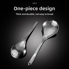 Cuchara ranurada grande 15,15 x 4,96 pulgadas 304 SS espumador para huevos escalfados