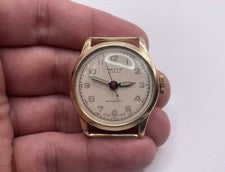 Vtg New Old Stock WWII Era Imexco Mechanical Watch, Swiss, Original Lume, 1940s