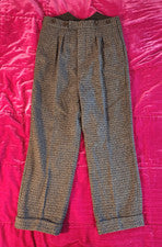Pantalón hombre BNWT SOCIALITE estilo vintage, mezcla lana, talla 28/30 (ver fotos)