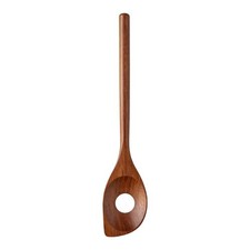 Cuchara Esquinera con Ranuras para Cocinar Servir y Escurrir Madera de Acacia 30x