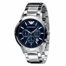 Reloj Hombre Emporio Armani AR2448 de Lujo con Cronógrafo y ESFERA AZUL
