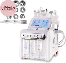 Máquina de microdermabrasión diamante oxígeno hidrógeno 7 en 1, peeling facial cuidado de la piel