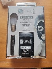 Mascarilla facial de gel de carbón Luxe Beauty Care con aplicador 15 min terapia facial
