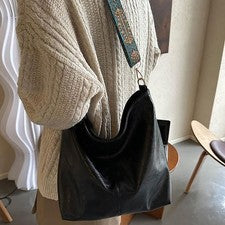 Bolso Bandolera Vintage Mujeres Moda Hombro Alta Capacidad Cubo