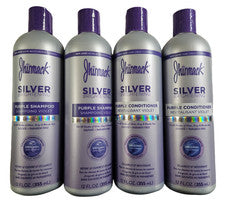CHAMPÚ + ACONDICIONADOR Jhirmack Silver cabello plateado y rubio 12 oz (2 de cada uno)