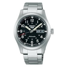 Seiko 5 Sports SBSA111 automático campo esfera negra reloj para hombres Japón...