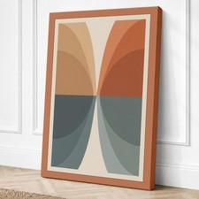 Formas geométricas en equilibrio impresión en lienzo minimalista arte de pared decoración del hogar