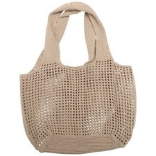 Bolsa de playa tejida bolsa de gran capacidad tejida de vacaciones bolsa de playa portátil ahuecada