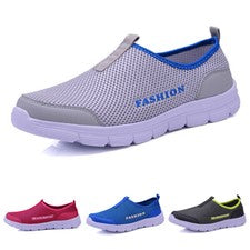 Para hombres Mujeres Malla Agua Zapatos Sin Cordones Informales Caminar Exterior Planos Tenis