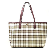 Bolso de Mano Grande TORY BURCH Blake Brie a Cuadros 85987 para Mujer