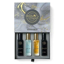 Perfume Body Cupido Aqua Wave, Exótico Oud, Mr Wonderful, Aqua Storm 20 ml cada uno