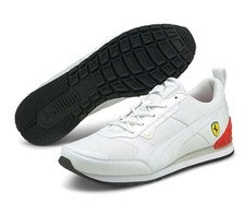 ZAPATO DE CARRERAS PUMA FERRARI TRACK RACER F1 BLANCO ROJO SCUDERIA CONDUCCIÓN ATLÉTICA