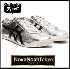 Zapatillas Onitsuka Tiger México 66 PLATA PURA NEGRA 1183C102 020 de JAPÓN
