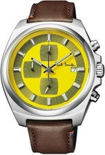Reloj Paul Smith Cronógrafo Archives 400 Limited Cuero Amarillo Nuevo BA7-212-96