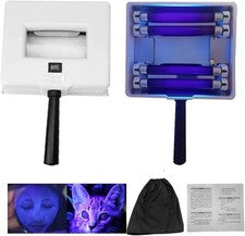 Lámpara de madera - Analizador portátil para el cuidado de la piel facial, equipo de salón en el hogar, lámpara de mader