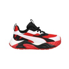 Zapatillas informales PUMA RsTrck súper con cordones jóvenes niños negros, rojos, blancos 39