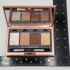 Sombra de ojos Chella paleta de 4 colores La Vie neutrals cremosa perla mate con pincel nueva en caja