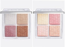Paleta facial Dior Backstage Glow 004 oro rosa brillo y 001 brillo universal -10 g