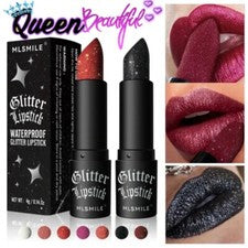 Lápiz Labial Brillo Impermeable Metálico Larga Duración Hidratante Brillante Antiadherente