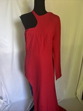 Moda Nova Nuevo con Etiquetas Para Mujer’s Kara Un Hombro Maxi Vestido En Rojo Talla XL