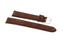 CORREA RELOJ TIMEX LARGA 18MM MARRÓN ACOLCHADA CUERO COSIDA