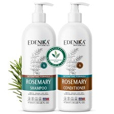 Set de champú y acondicionador de romero Edenika - Cuidado del cabello desintoxicante y nutritivo