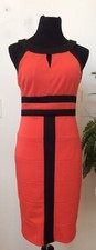 Nuevo con etiquetas Vestido Vaina Sangría Para Mujer Rojo Negro Poliéster Sin Mangas Talla 6, $60
