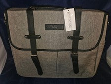 NUEVO NUEVO CON ETIQUETAS Prestige Messenger Laptop 15" Bolso Gris Hombro Cuaderno Acolchado