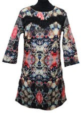 VESTIDO SEÑORA VESTIDO SEÑORA 3/4 BRAZO NIÑAS EN PELÍCULA COLORIDO T. 36 NUEVO