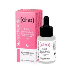 Skincyclopedia - Suero facial exfoliante nocturno con ácido láctico, ácido glicólico 30 ml