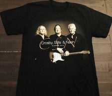 Camisa CSNY Crosby Stills Nash and Young Tour Verano 2012 Negra Todas las Tallas AG552