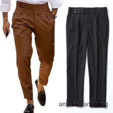 Para hombres Estilo Británico Traje Lápiz Pantalones Harén Pantalones Verano Informal Noveno Pantalones