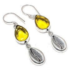 Pendiente de joyería de plata esterlina 925 hecho a mano con piedras preciosa...