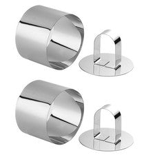2 juegos de utensilios de cocina de acero inoxidable utensilios de cocina molde de acero inoxidable