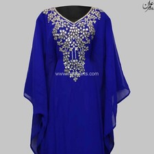 Vestido de Dama de honor D23 Elegante Farasha Étnico Abaya Marroquí Kaftan