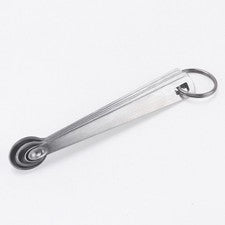 Juego de cucharas medidoras de acero inoxidable 5 piezas 11,5 cm compacto ayudante de cocina