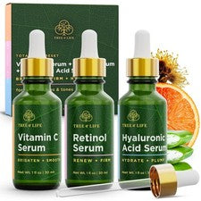 Tree of Life Beauty Set de Cuidado Facial de la Piel, Reafirmante, 1 Fl Oz (Pack 3), Transparente