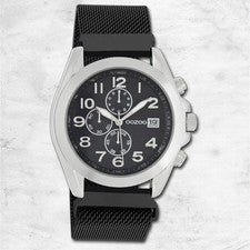 Oozoo Reloj De Pulsera Para Dama Timepieces Analógico De Metal Negro UOC10732