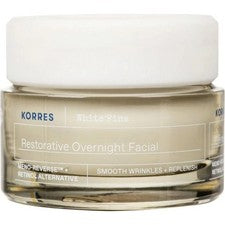 Crema facial restauradora de noche Korres White Pine piel madura, 40 ml