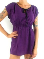 O'Neill Kleid Dress Sommerkleid lila schwarz Rundhals