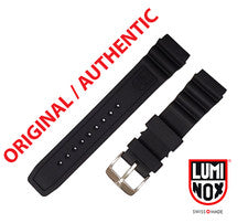 Correa de reloj original Luminox 22 mm 3000 3100 3200 3400 3600 8400 8800 NEGRO PLATA