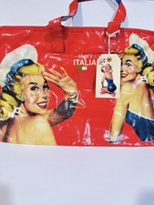 Bolso de Mano That’s Italia Retro Vintage con Cremallera 17” Bolso de Mano Monedero de Hombro