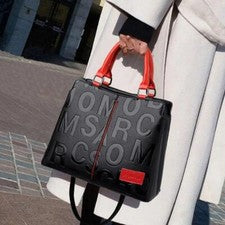 Bolso de mano de cuero bandolera de hombro grande de diseñador de lujo para mujer